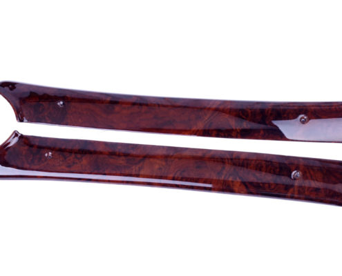 Kit 11 Pièces Plaquages Bois Noyer Burl Pour Mercedes SL R107 (W107) - Neuf - Version US